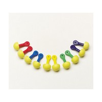3M (formerly Aearo) 321-2200 3M Multiple Use E-A-R Express Pod Plugs Foam Uncorded Earplugs With Assorted Color Paddle-Style Gri